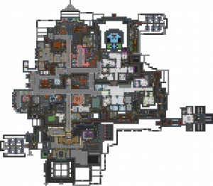 A zoomed out picture of the Packed Station map